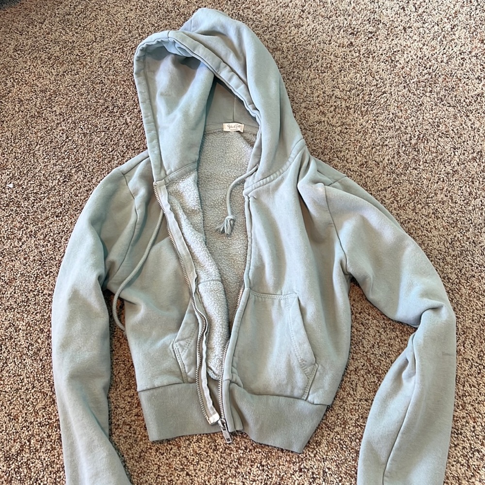 cropped zip up jacket